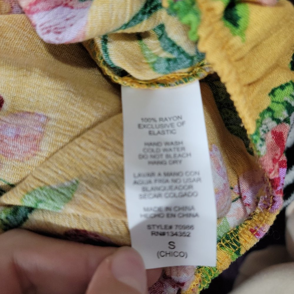 Forever 21 Yellow Off Shoulder Cropped Blouse Size S - NWT - Picture 5 of 5